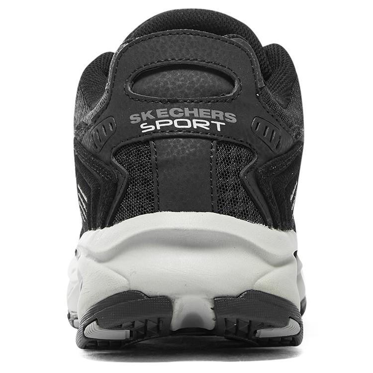 Skechers Vigor 2.0 Сетчатые Кожаные Удобные Низкие Повседневные Кроссовки Мужские Черный Угольно-Серый 237067-BKCC