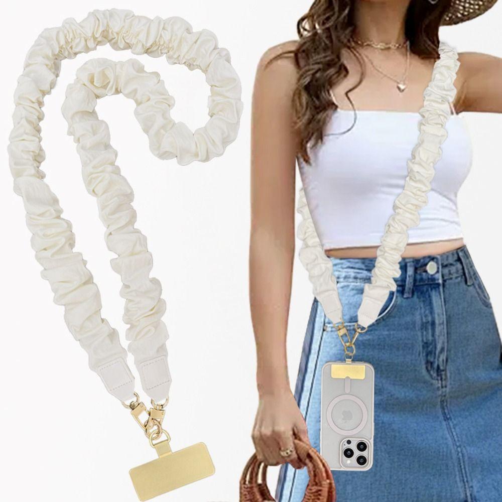 Solid Color Handbag Wide Colored Straps Hanging Handbag Belt Portable Hanging Cord for Unisex