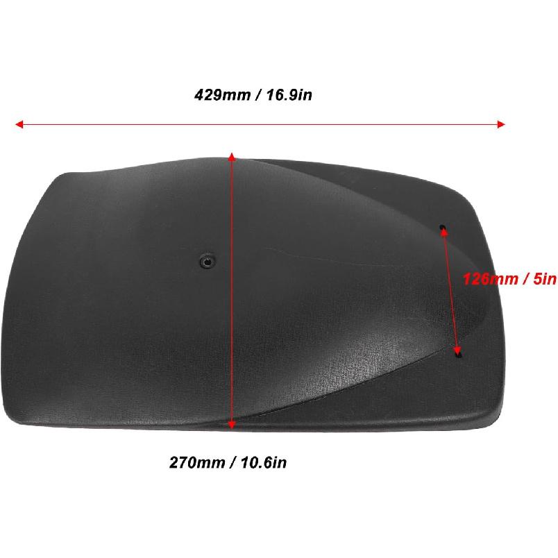 SIXRUN Universal ATV Mud Flaps, Front & Rear Splash Guards Kit for ATV, Dirt Bike, Go Kart, UTV, Durable Plastic, DIY No-Drill Installation