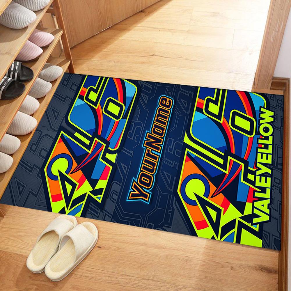 Doctor46 Customize Text Floor Mat Suitable For Decorate Room Foyer Kitchen Balcony Antislip Rug Decorate Offices Spiritual Gift