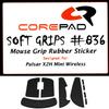 Corepad Soft Grips Grip Tape for Pulsar X2H Mini High Hump X2H Mini High Hump eS Wireless 1 Set Soft Polymer Rubber Wireless/Pulsar []