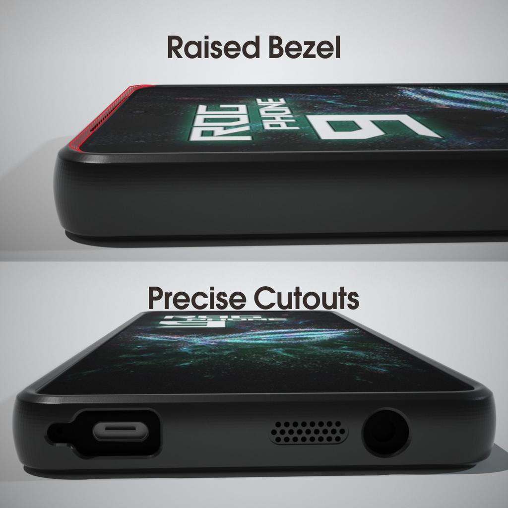 (В комплекте ремешок на запястье)Чехол IBMRS для Asus ROG Phone 9/9 Pro, полупрозрачный матовый тонкий противоударный защитный чехол - черный камуфляж