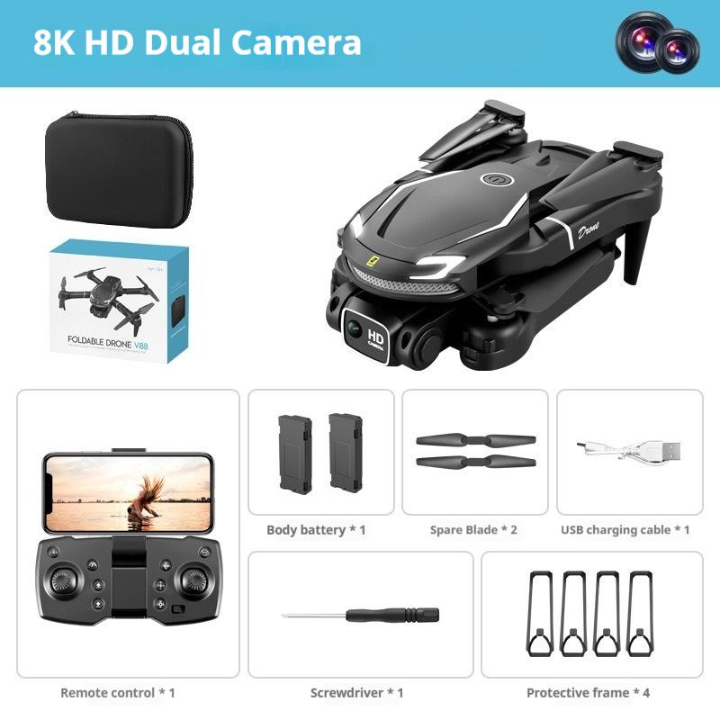 Dual Camera High Definition Remote Control Drone Aircraft 8K Long Endurance Brushless Aircraft