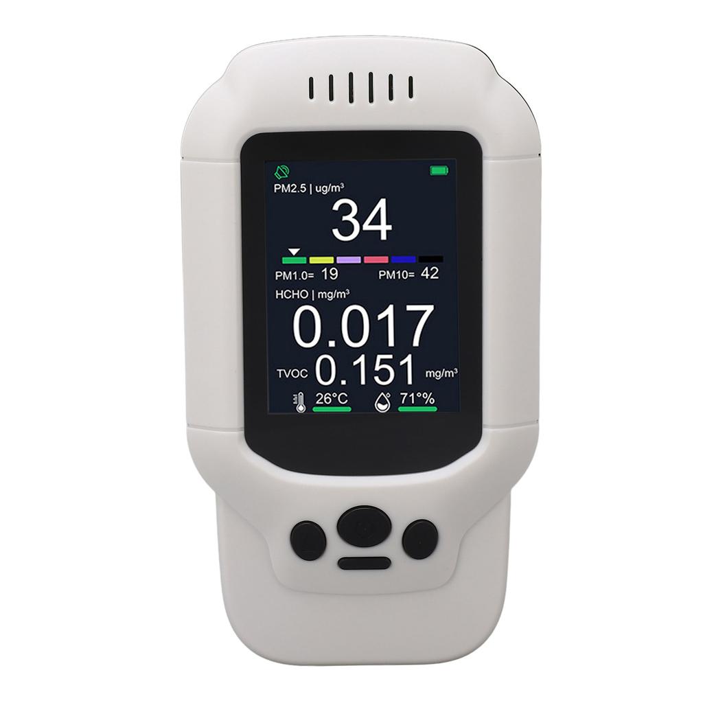 7 in 1 Air Quality Tester High Accuracy Multifunctional PM10 2.5 1.0 Temperature Humidity Meter with Sound Alarm