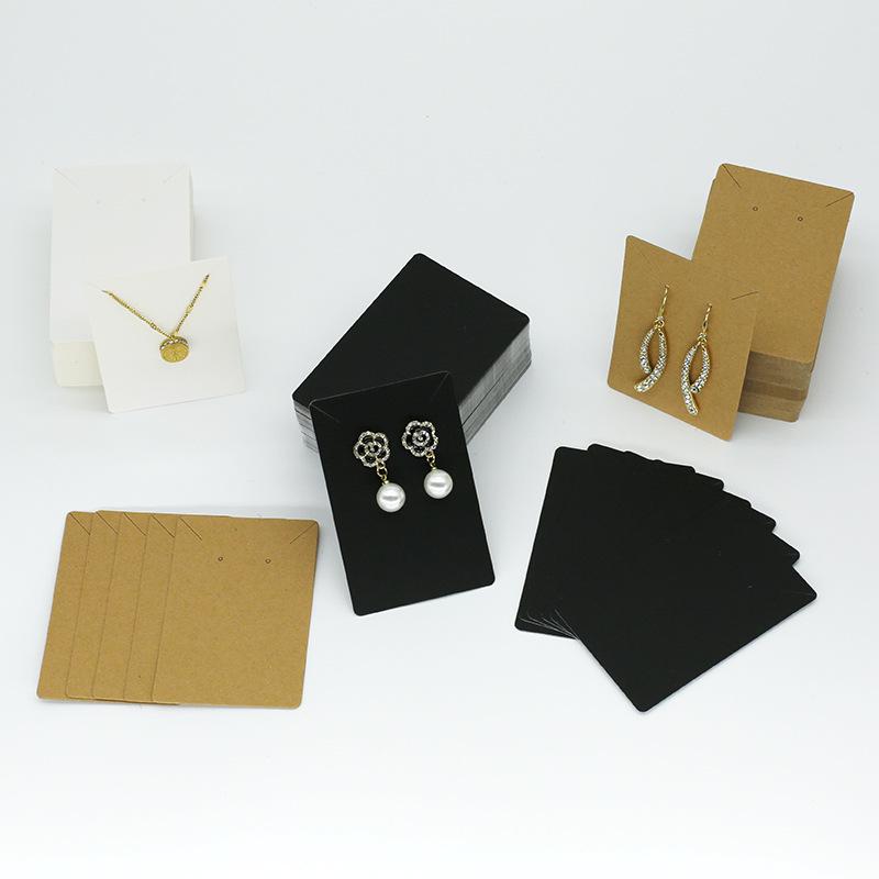 Трехцветный картон для ожерелий и серег 6x9 см - Лидер продаж для демонстрации ювелирных изделий