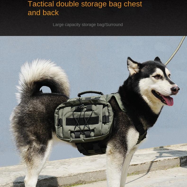 Крупномасштабный тренировочный ремень для собак, поводок для домашних животных, тактический нагрудный ремень для собак на открытом воздухе