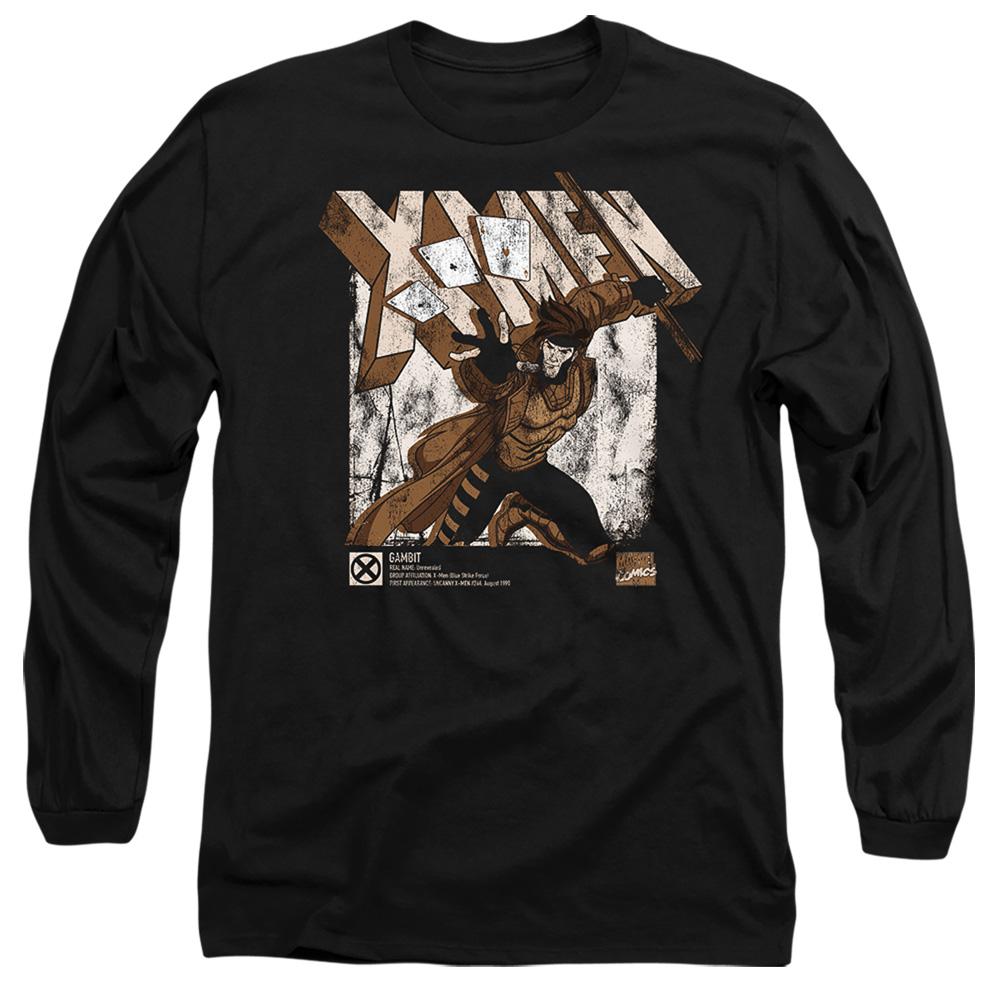 Marvel Unisex Adult X-Men Gambit Infographic T-Shirt