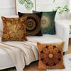 Bohemian Mandala Bedside Sofa Cushion American Vintage Linen Throw Pillow Cover