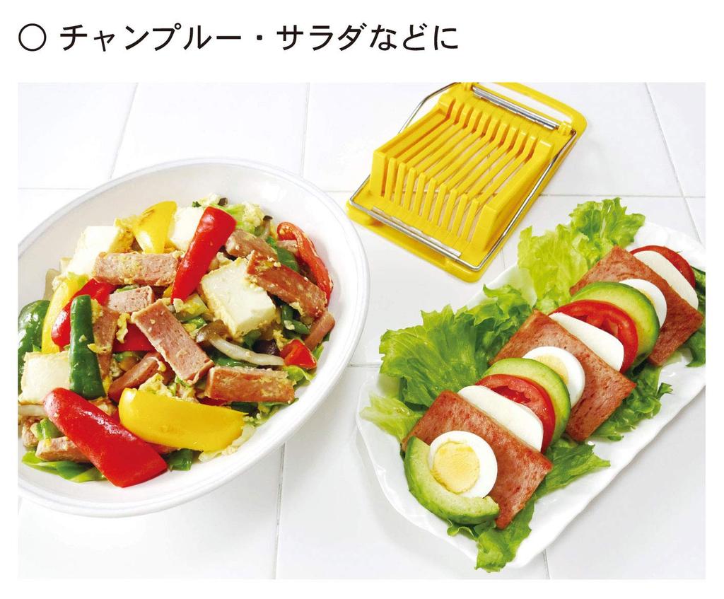 Kokubo Kogyo Luncheon Meat Slicer [Luncheon Meat/Spam Slicer] (Boiled Egg/Avocado Compatible/Spam Cutter) KK-275