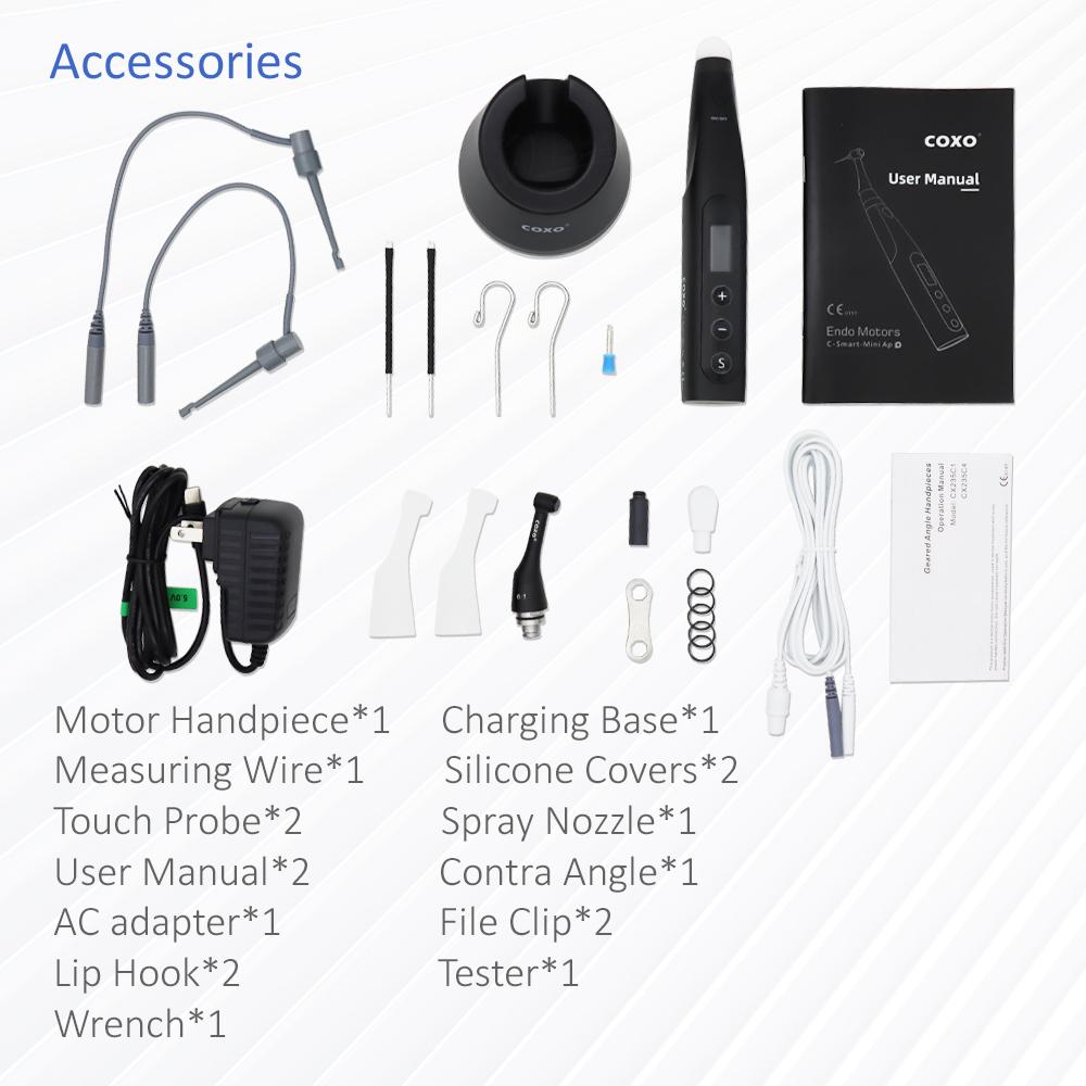 YUSENDENT COXO C-SMART-MINI AP+ Бесщеточный стоматологический эндомотор Смарт со светодиодной лампой 16:1 Стандартный наконечник с апекслокатором 1 шт. продано