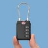Zinc Alloy 4 Digit Combination Lock TSA Wire Rope Padlock New Customs Password Lock  Travel