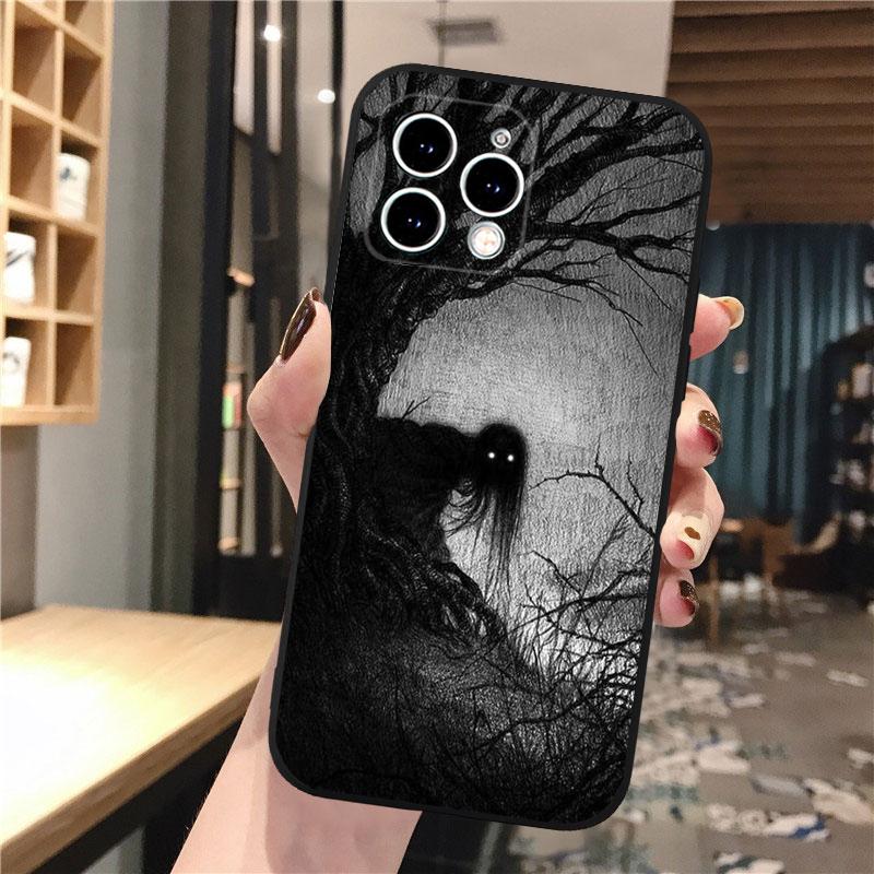 Чехол для телефона Carcasa Funda Для iPhone 17 Pro Max Air 16 15 14 13 Pro Max 15 16 Pro 15Plus Ужасы Аниме Девушка Чехол