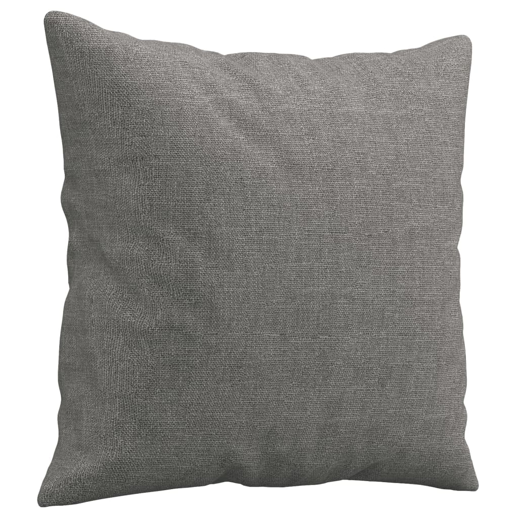 Decorative Cushions 2 pcs Dark Gray 40x40 cm Fabric