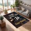 Sex Pistols Crystal Velvet Rug, Custom Name Text Personalized Non‑Slip Floor Mat for Home Decor Gift