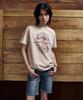 MAGOODGAN Lydia 3625 Pigment Mermaid Semi-Overfit Cream Short Sleeve Tee