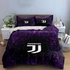 Purple abstract pattern, Juventus logo. Bedding sets Duvet cover sets Duvet covers Pillowcases(1 * Duvet Cover 2 * Pillowcases without duvet insert)