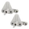 X AUTOHAUX Pontoon Boat Gate Latch Fits To Square White Replacement, 25.4mm 31.7mm Frames,