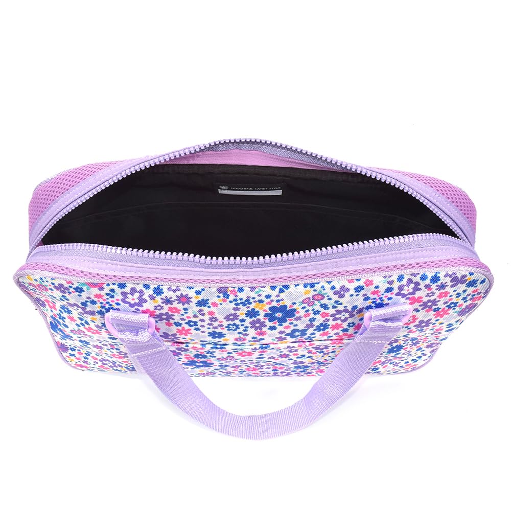 COLORFUL CANDY STYLE Calligraphy and with a Airy Shower Design Kuretake Calligraphy Set for Elementary School Girls with Shoulder Strap Includes a