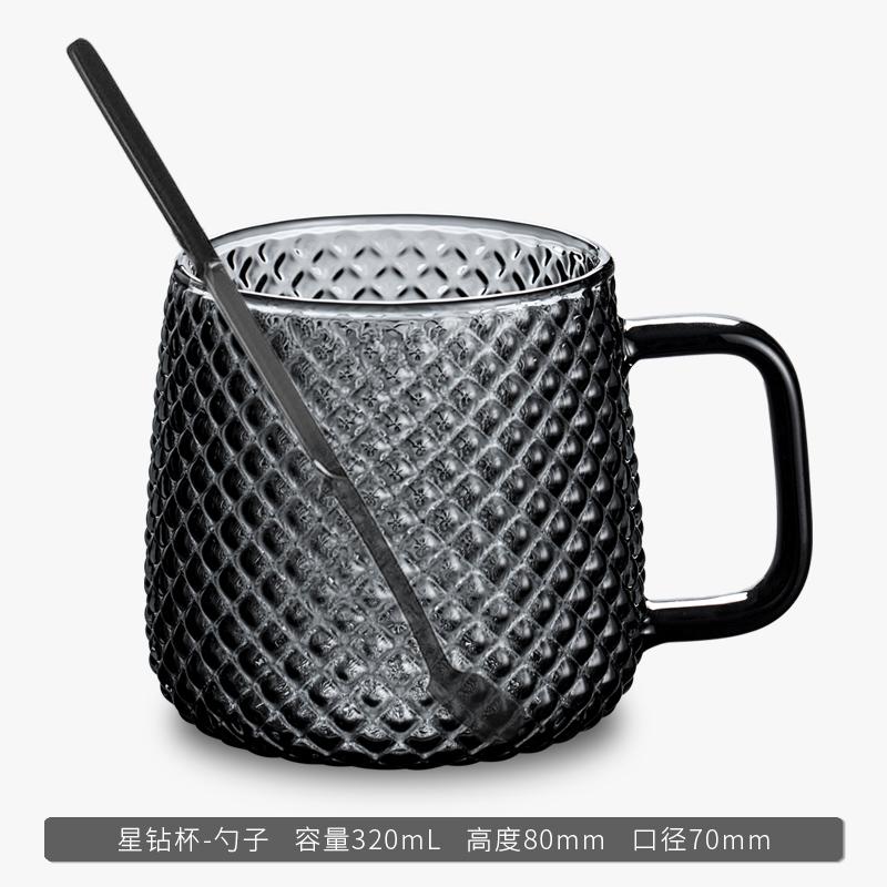 Кружки из стекла с молотковым узором для мужчин с ручками, набор домашних питьевых чашек, кружки, термостойкие чайные чашки, кофейная кружка