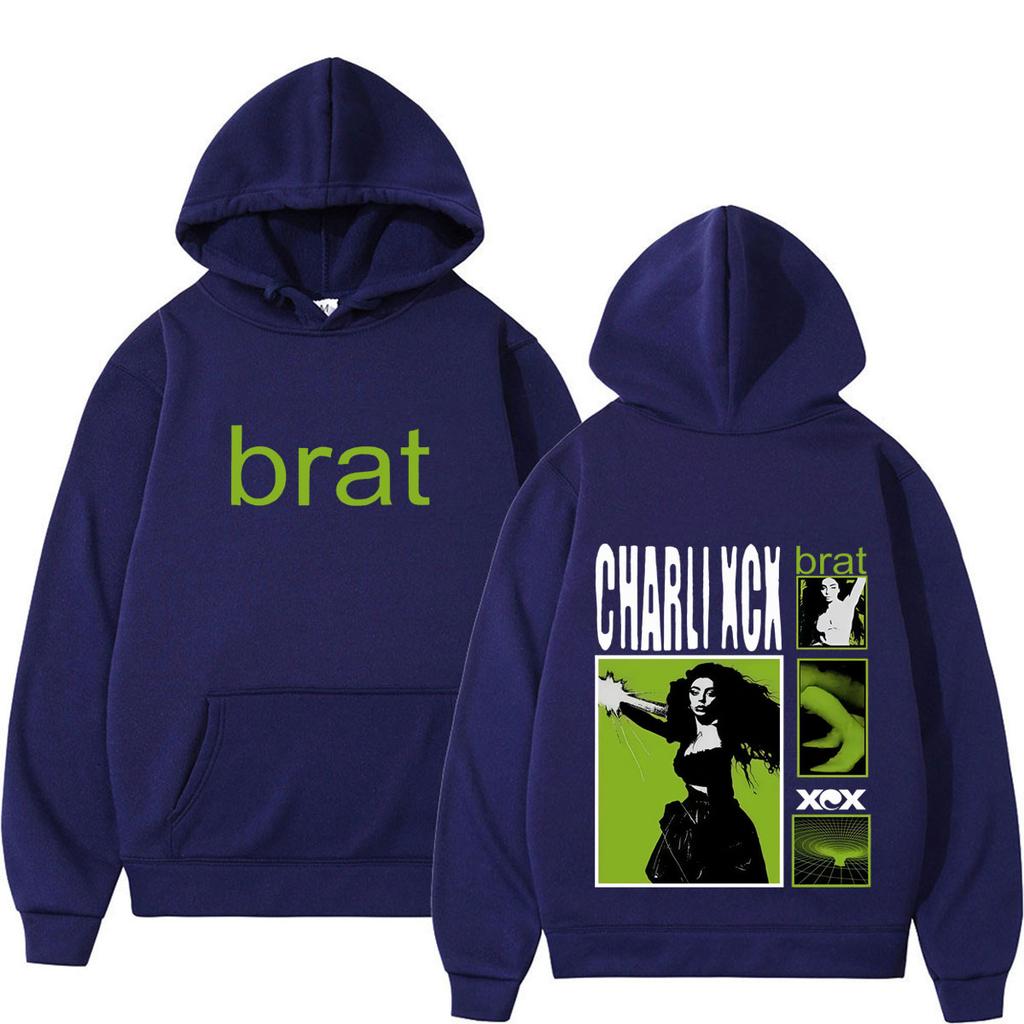 CHARLI XCX Album Tour Print Hoodie Unisex Fashion Clothing Sweatshirt Long Sleeves Casual Loose Vintage Hip-hop Pullover Tops
