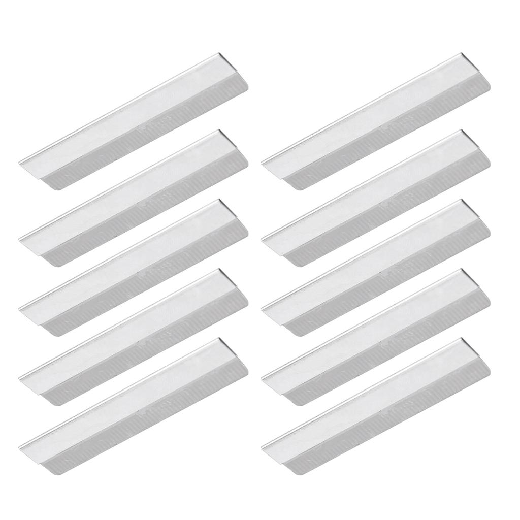 10PCS Eyebrow Razor Blades Hair Removal Brow Shaving Straight Edge Stainless Steel Razor