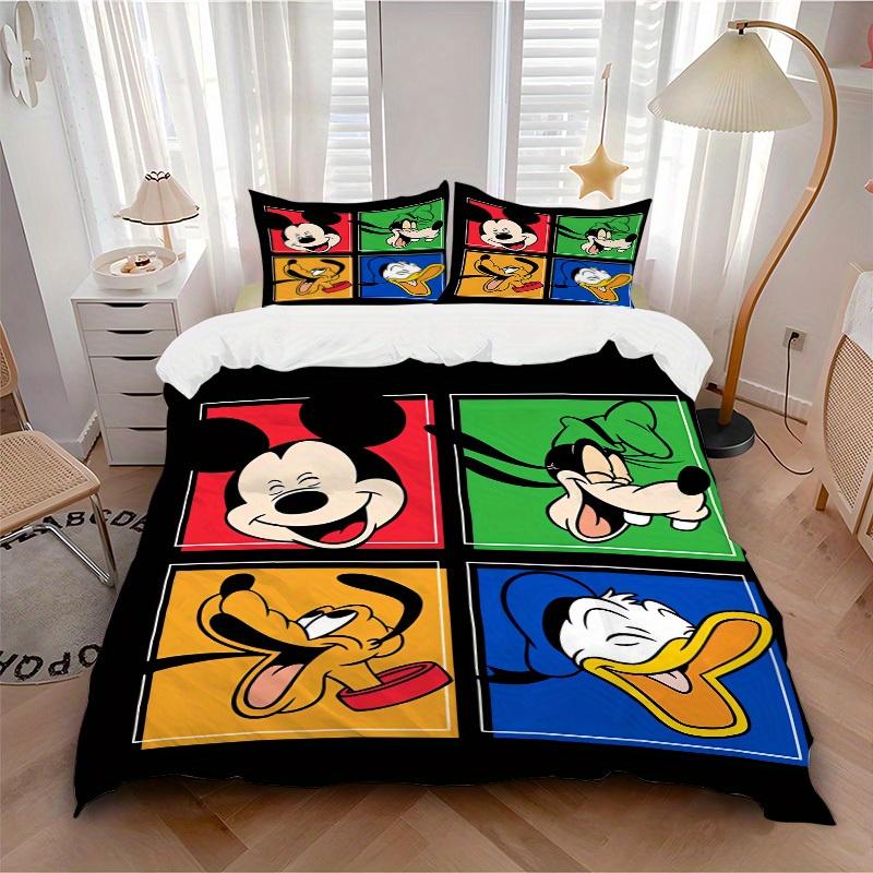 3pcs set Mickey Mouse, Goofy, Pluto Bedding Set with Duvet Cover+Pillowcases, All-Season Polyester, Zipper Closure63