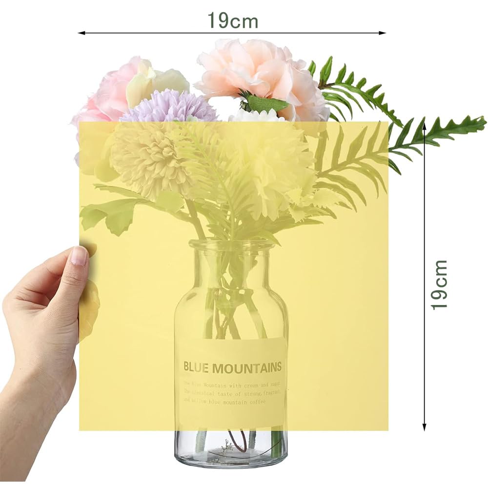 KALOLINNA Цветной целлофан, набор из 8 прозрачных целлофановых листов, цвета, 80, детские поделки, сделай сам, бумага, упаковка, поделки…