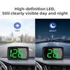 Universal Car HUD Head Up Display Dual Chips KMH MPH Reminder Meter HD LCD Display Plug and Play Big Font for All Vehicle