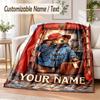 Paddington Custom Name Flannel Throw Blanket Soft Warm for Sofa Bed Indoor Home Use