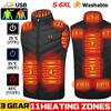 Winter Men's Brand USB Electric Heating Vest High Quality USB Fast Heating Warm Waiscoat 3 Levels Temperature Jackets Outdoor Warm Jacket