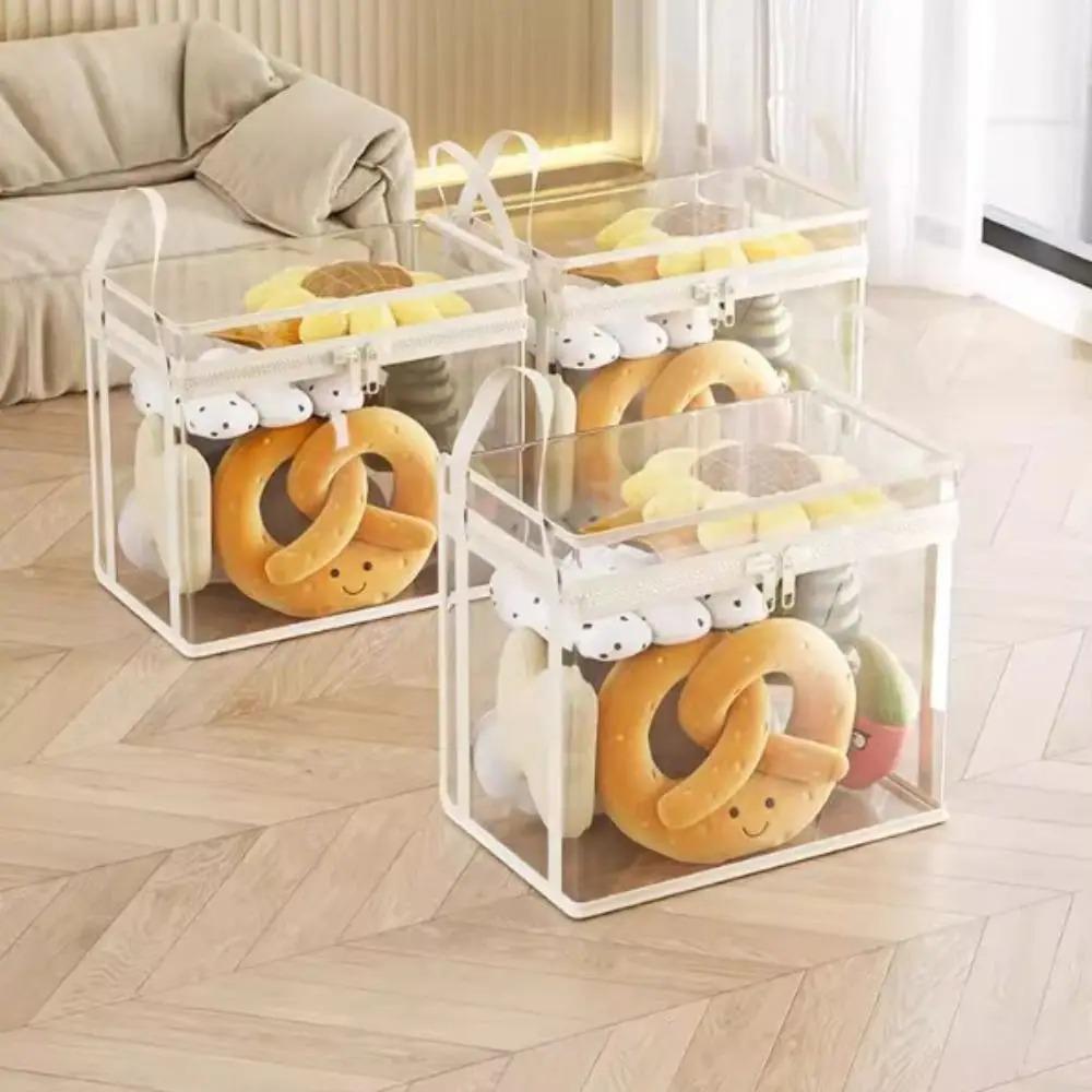 Transparent Storage Organizer Box Large Capacity Storage Case Durable Storage Bag  Home Storage