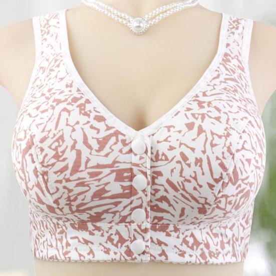 Женский спортивный бюстгальтер на ремне с передней кнопкой, беспроводной, с хорошей застежкой, в полоску, с принтом, эластичный, воздухопроницаемый, на плечах, противоударный, пуш-ап