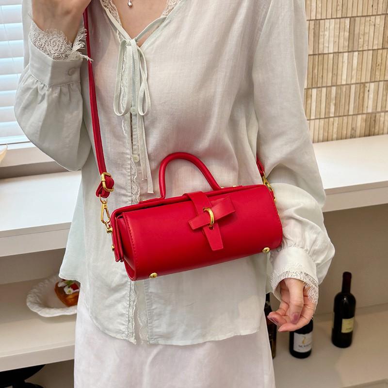 Underarm Cylinder Bag 2026 Trendy Crossbody PU Leather Shoulder Daily Use