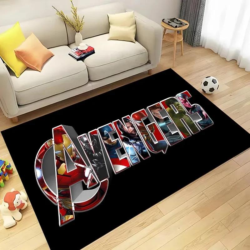 Disney Marvel-Avengers Superhero Area Rug for Home Living Room Bedroom Sofa Doormat Kitchen Decor Non-slip Floor Mat