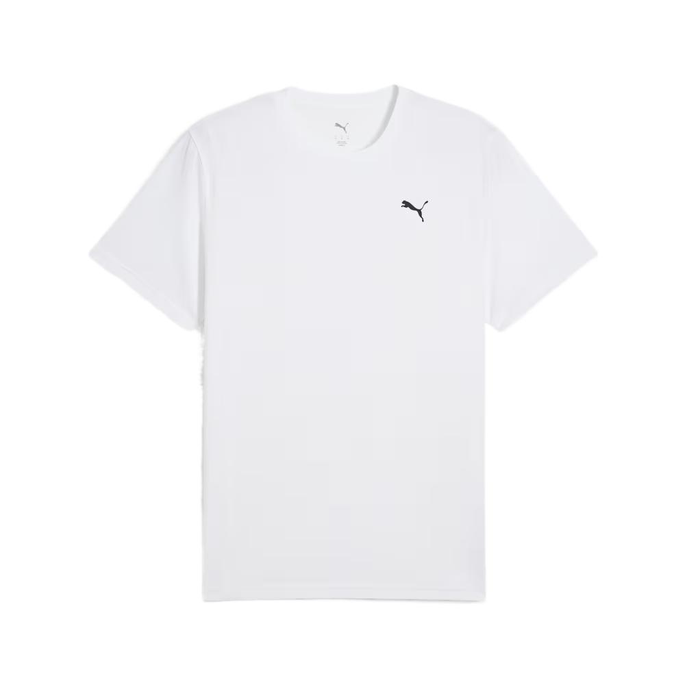 PUMA T Shirts Men's PUMA White Crew Neck Moderate Straight Fit 527155-02