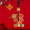 Fortune God Keychain Chinese Year Decoration Fengshui Auspicious Traditional Gift Birthday