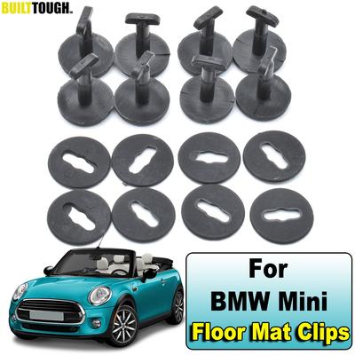8pcs Car Floor Mat Clips Twist Carpet Fixing Clamp For BMW Mini Cooper S Clubman Convertible Countryman Coupe Riadster Retainer