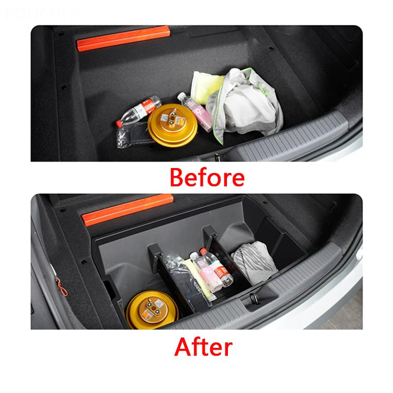 For XPENG P7+ 2026-2027 Lower Storage Box in The Trunk Trunk Storage Box Dirt-resistant Automobile Modification Supplies