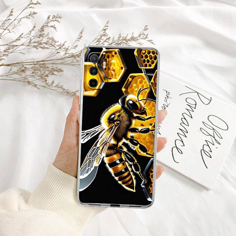 IK7 Мультяшный чехол для телефона Art Bees для Motorola Moto G10 G20 G30 G31 G32 G34 G35 G41 G42 G50 G51 G52 G55 G60 G60S G62 G71 G72 G75