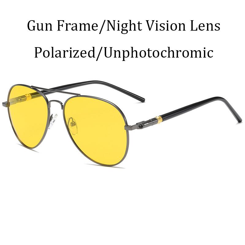 Men Women Yellow Green Night Vision Sunglasses Colored Reflective Glasses Sunglasses Black Unisex Fishing Lenses