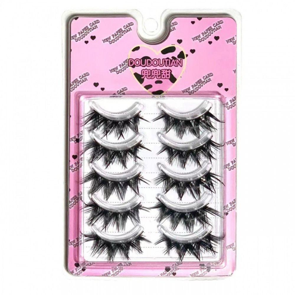 Japanese Wet Eye Lashes Thick Anime Fake Lashes Women's Beauty False Eyelashes for Comic Cosplay
