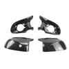 4pcs Carbon Fiber Style Black Side Mirror cover Caps for BMW X3 iX3 G01 G08, X4 G02, X5 G05, X6 G06, X7 G07