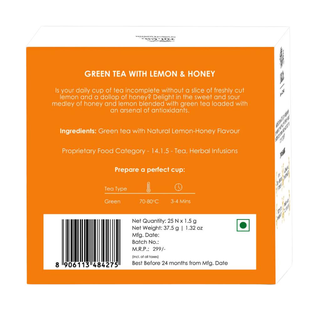 Green Tea with Lemon and Honey (25 Pak, 1.5 G), Green Tea with Lemon and Honey, TGL Co.