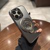 Nano AG Matte for Apple 16promax Phone Case for IPhone 15 Gyroscope Magnetic Bracket 14 Protective Cover