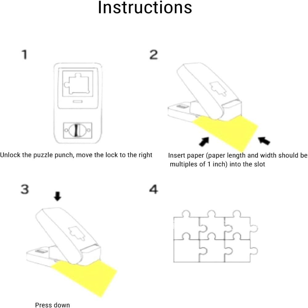 1 Inch Jigsaw Puzzle Punch Paper Craft Puzzle Making Tool For Personalized Puzzle