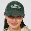 EMIS Rubber Patch Corduroy Ball Cap (Green, Pink, Ash Blue, Beige, Brown, Navy, Black)