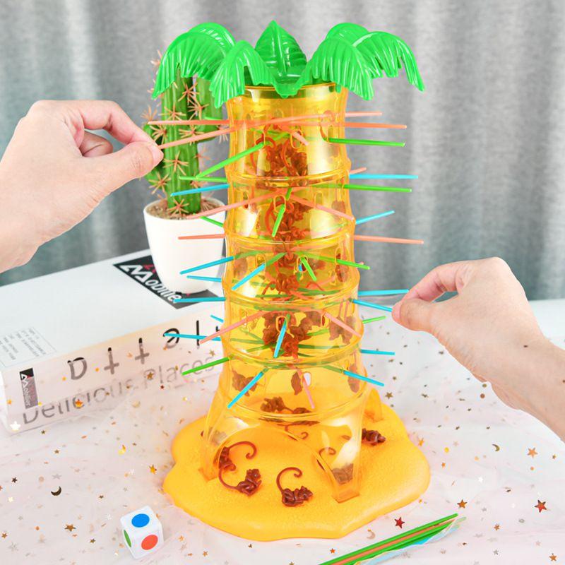 Colorful Falling Tumbling Monkey Family Toy Perfect For Hands-on Brain Development