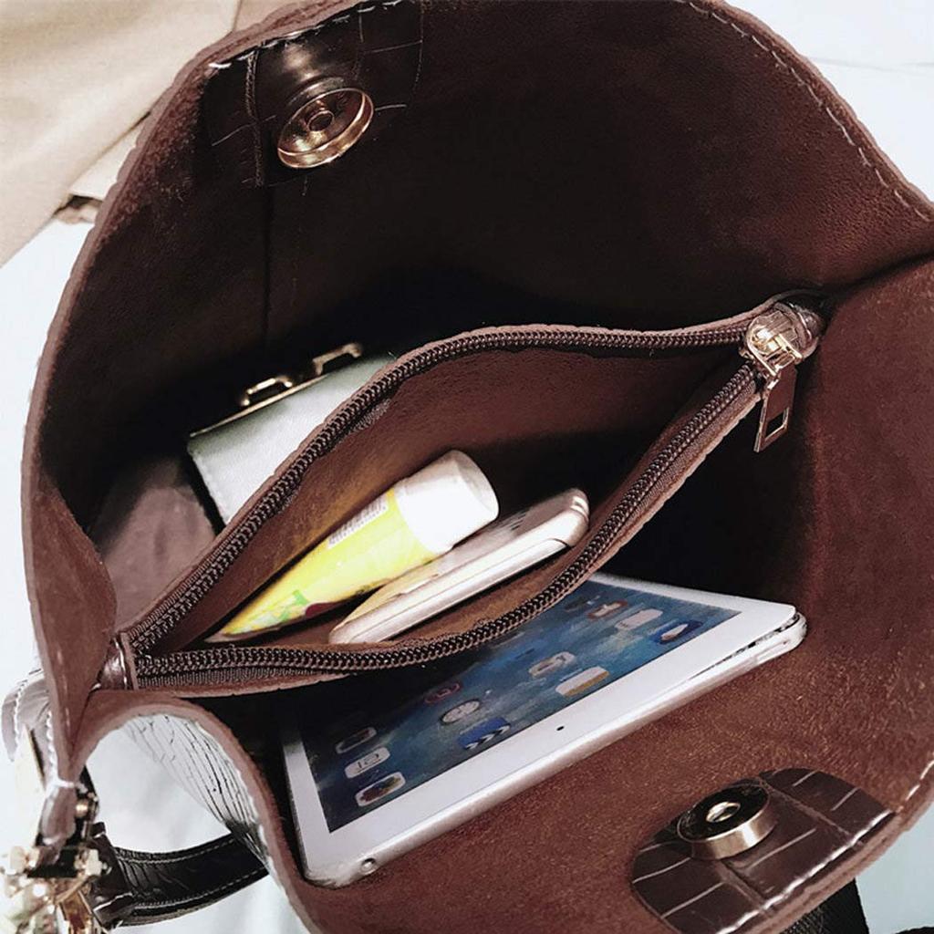 Сумка через плечо Pochette Hand Shoulder Mini Tote Sling Shoulder Hand Bag для женщин PU Leather JP77245 Coffee Color [BUKESIYI] Женская