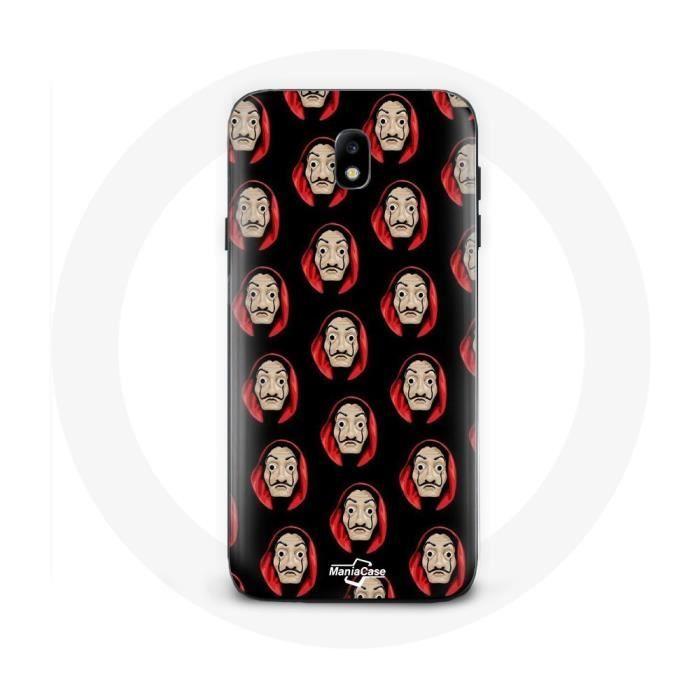 Case - La Casa De Papel - Samsung Galaxy S4 - Black - Flexible - Face Masks