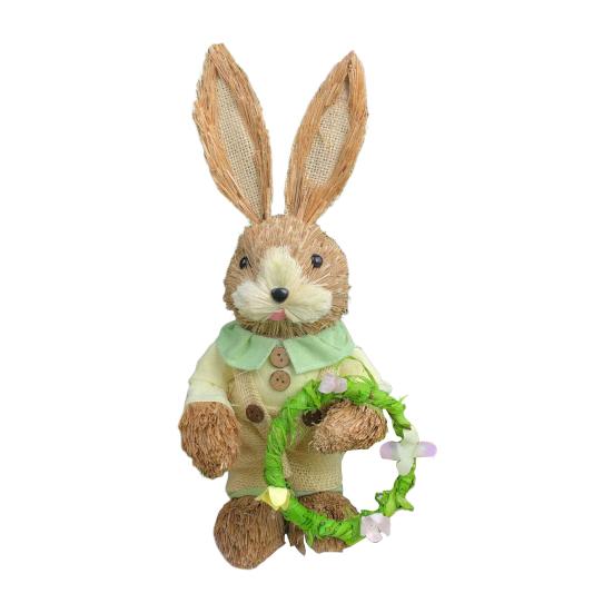 Фигурка кролика, украшение для стола, очаровательный внешний вид, яркое выражение лица, статуэтка кролика, украшение для пасхальной вечеринки